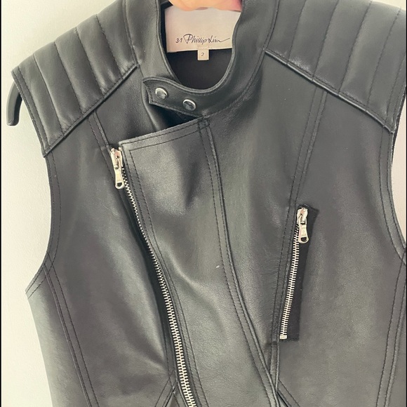 Philip Lim leather vest - Picture 1 of 4